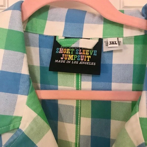 NWOT Big Bud Press Blue Gingham Romper - Picture 5 of 8